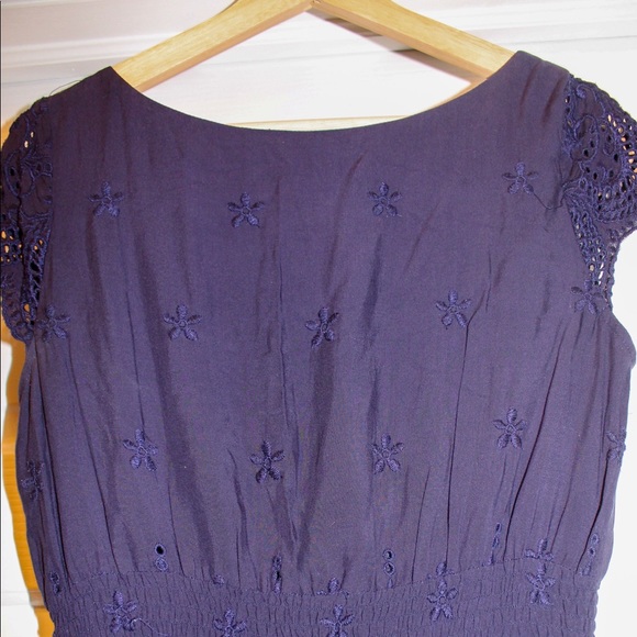 Francesca’s Navy Eyelet Sundress - Picture 3 of 4